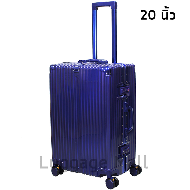 HANK กระเป๋าเดินทาง 20 24 28นิ้ว Trolley Bag กระเป๋าเดินทางแฟชั่น กรอบอลูมิเนียม กรณีรถเข็น กระเป๋าเดินทางล้อลาก วัสดุ PC 5สี Insขายดี กระเป๋าเดินทางใบเล็ก 14นิ้วกระเป๋าเดินทางล้อลาก Luggage 883 Suitcase