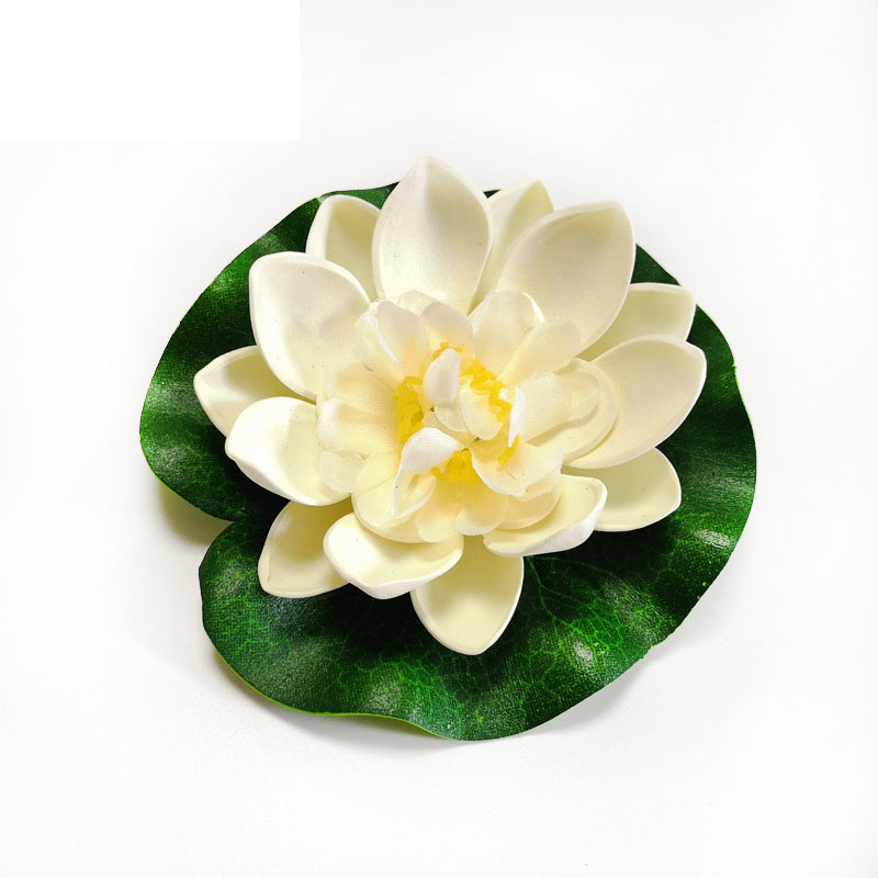 Artificial Floating Water Lily EVA Lotus Flower Pond Decor 10cm Artificial Lotus