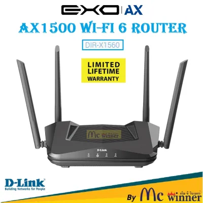 ROUTER (เราเตอร์) D-LINK EXO AX AX1500 Wi-Fi 6 (DIR-X1560) - ประกันตลอดอายุการใช้งาน