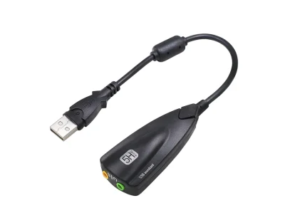 การ์ดเสียงภายนอก USB 7.1 อะแดปเตอร์ 5HV2 USB 3D CH Antimagnetic ไมโครโฟนชุดหูฟังไมโครโฟน 3.5 มม. สำหรับแล็ปท็อป PC