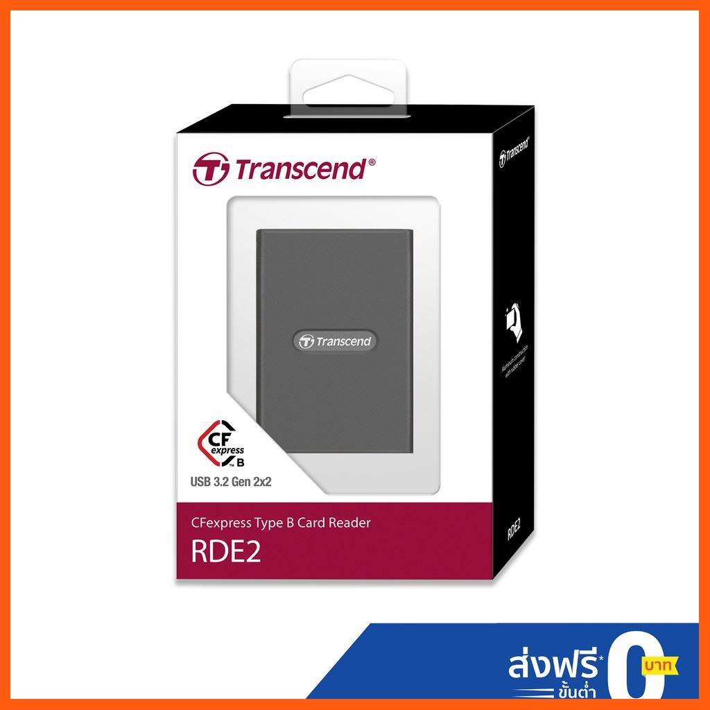 ✨✨#BEST SELLER?? Half YEAR SALE!! Transcend CFexpress Type B Card Reader: USB 3.2 Gen 2x2 - รับประกัน 2 ปี - มีใบกำกับภาษี-TS-RDE2 SSD 256GB SATA SSDMemory RAM Storage SolutionExternal SSD Accessory ตัวรับสัญญาณ HDMI เสียง TV ระบบ com