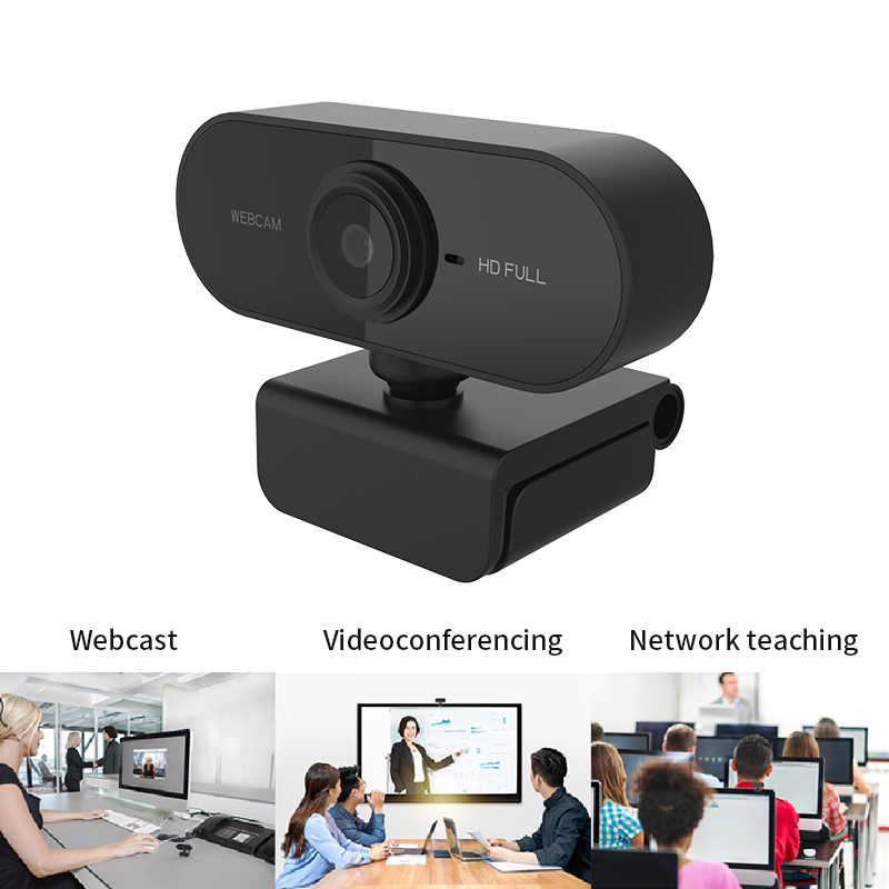 Mini Camera Screen Computer HD 1080P Webcam กล้องเว็บแคม Mini Computer PC WebCamera with Microphone ...