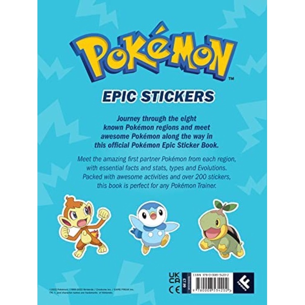 Pokemon Epic Sticker Collection: Pokémon Epic Sticker Collection