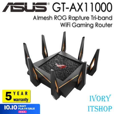 ASUS GT-AX11000 AImesh ROG Rapture Tri-band WiFi AX11000 Gaming Router/ivoryitshop