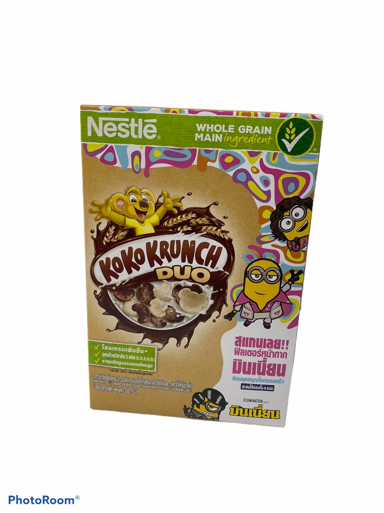 KOKO KRUNCH DUO Chocolate & WhiteChocolate  ทูโทน 330g 1กล่อง ราคาพิเศษ สินค้าพร้อมส่ง