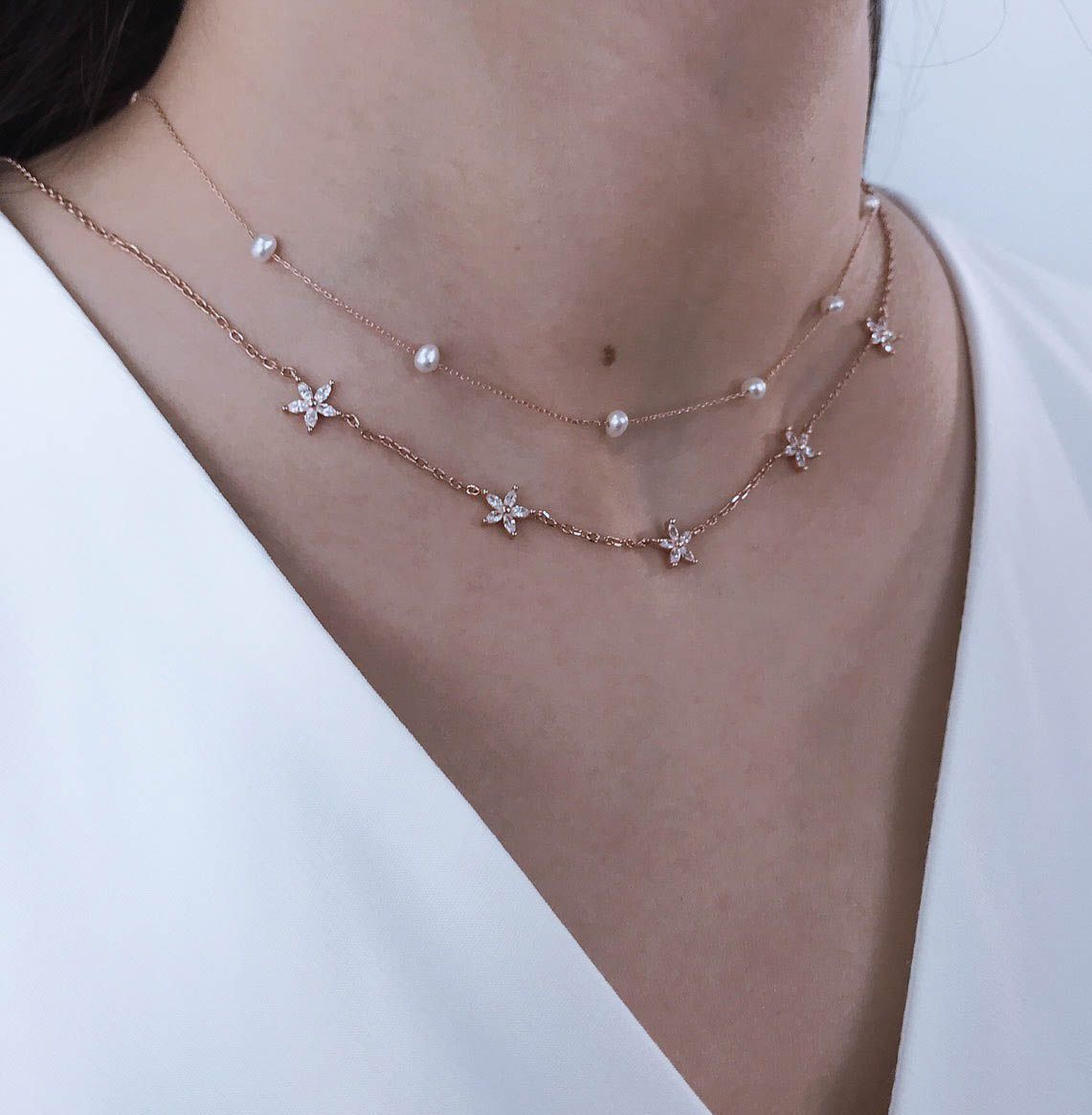 GEMMAPIECE สร้อยมุข Mini pearl Choker