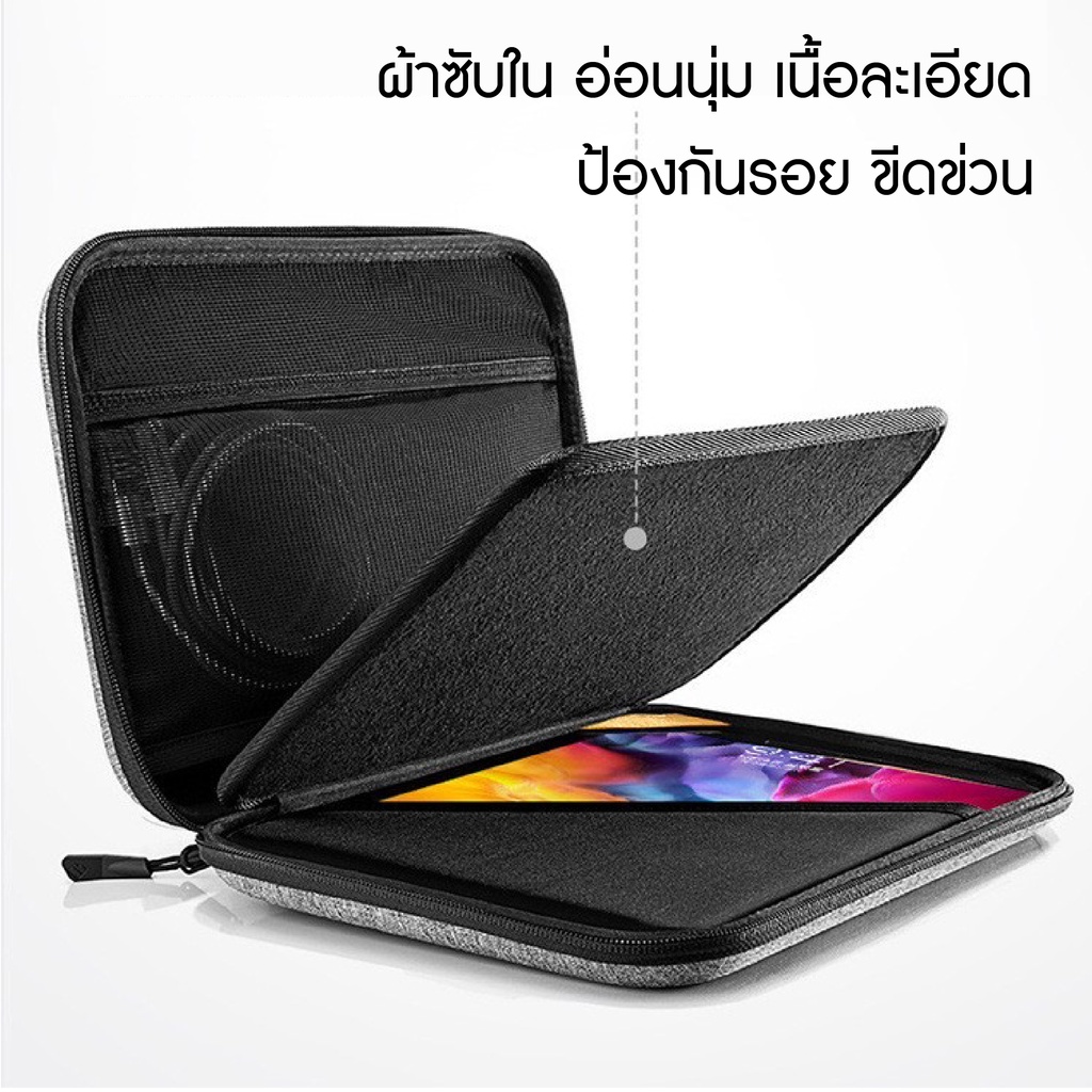 Chat Tomtoc Padfolio Style กระเป๋าไอแพด เคสไอแพด Case Ipad Eva Case สำหรับ Ipad Macbook Tablet 1575