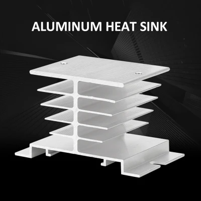 PEXELS New Aluminum Heat Sink for 10A-40A SSR Solid State Relay Small Heat Dissipation