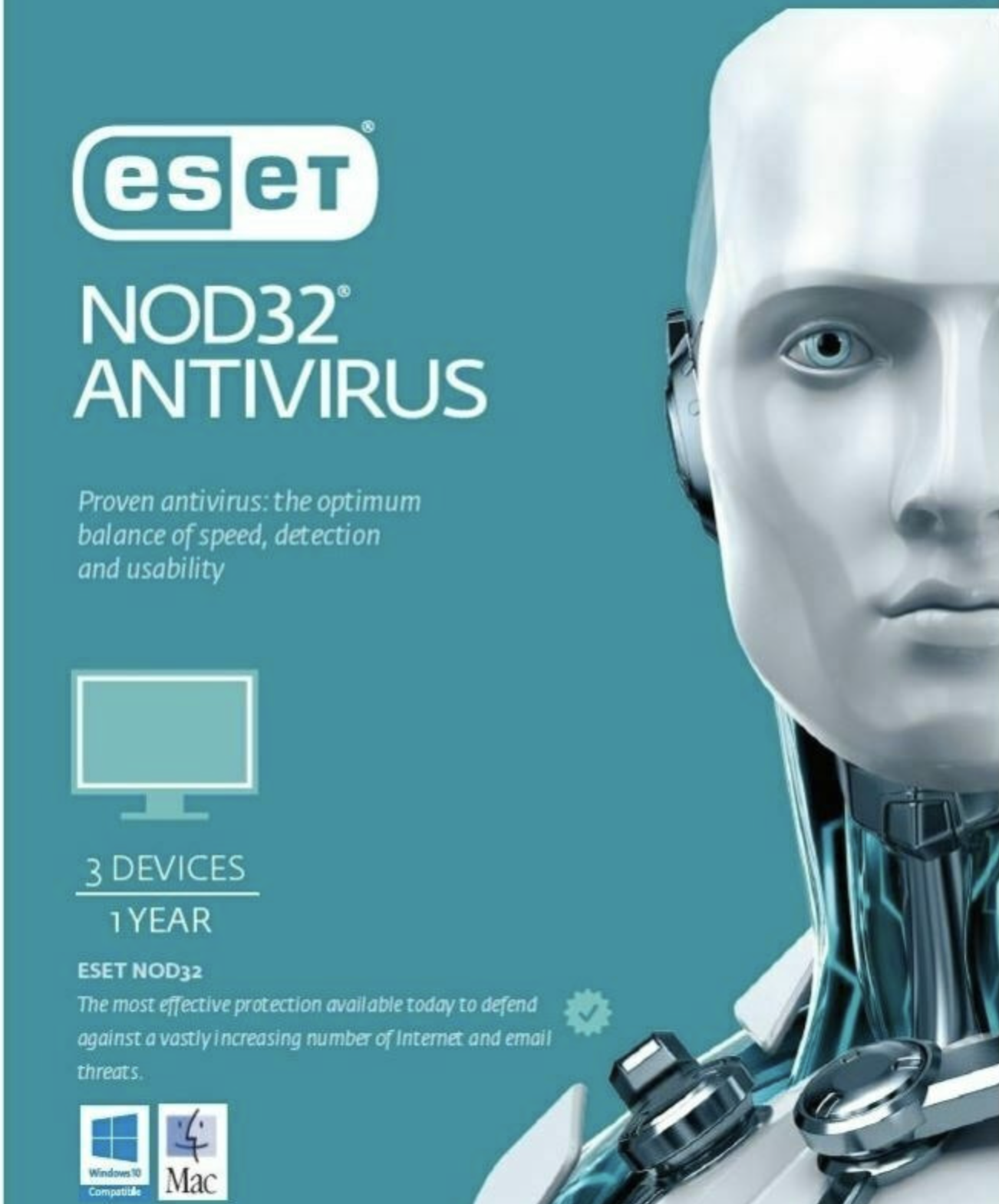 ESET Nod32 Antivirus 1 years 3 device Nod32 Antivirus LATEST VERSION Download  GLOBAL EDITION (ALL LANGUAGES)
