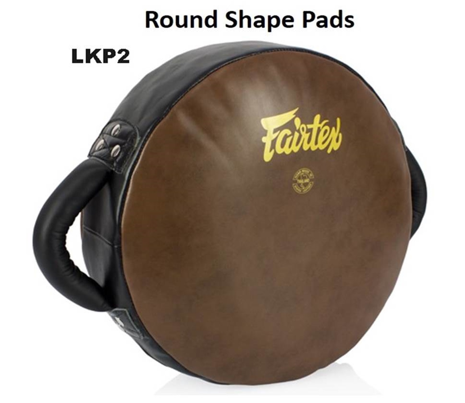 Fairtex Leg kick Pads  LKP2 Brown Donut round  Shape pads  for Training Muay Thai MMA K1 เป้ามือแฟร์เเท็กซ์ แบบกลม สีน้ำตาล สำหรับเทรนเนอร์ ในการฝึกซ้อมนักมวย