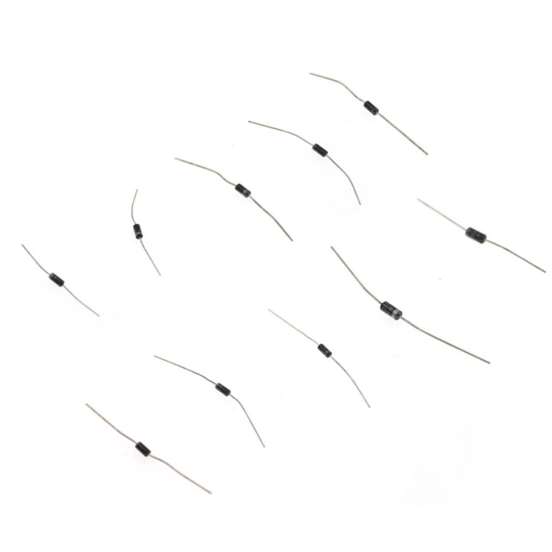 Kit Diodi Raddrizzatori 100 Pezzi – 10 Valori Assortiti 1N4001-1N4007 E 1N5817-1N5819, In Scatola Trasparente