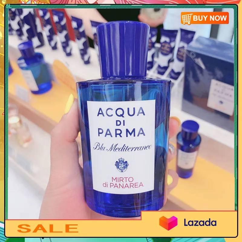 น้ำหอม ของแท้ 100% Genuine นำ้หอม Acqua Di Parma Blu Mediterraneo Mirto Di Panarea Eau De Toilette Spray 75ML กลิ่นหอมอ่อน น้ำหอมผู้ชาย Men's perfume น้ำหอมผู้หญิง Women's perfume EDT