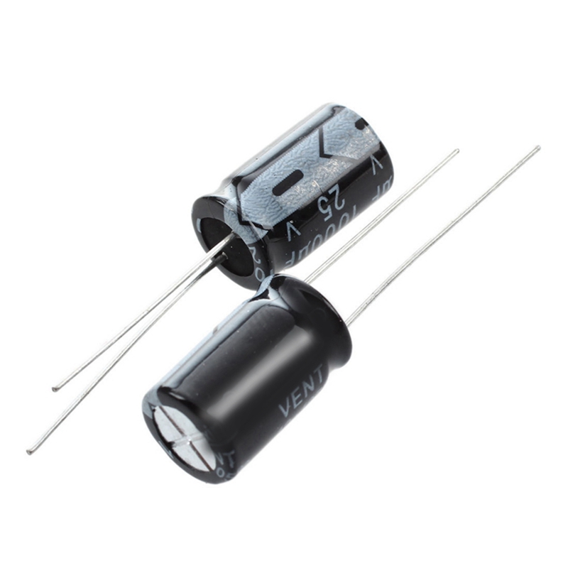 WIOSEN Condensateurs 25V 1000UF 1000UF 25V 10MMX17MM Condensateurs électrolytiques Taille: 10x17MM