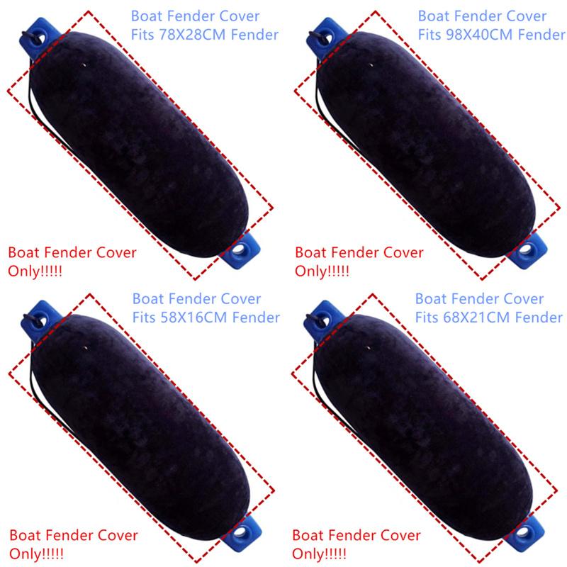 JayCreer Boat Fender Cover สำหรับ Center Rope Tube Style Fenders