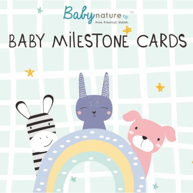 Babynatureco Baby Milestone Cards (Designer Edition)