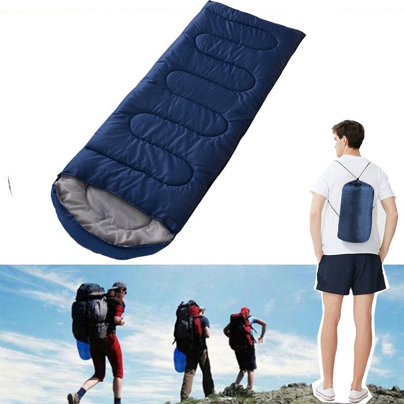 Sleeping Bag Navy ถุงนอน แบบพกพา สำหรับเดินทาง มี นอน ถุงนอนปิกนิก ถุงนอนเดินป่า ถุงนอนพกพา ถุงนอนกันหนาว Sleeping Bag Outdoor Camping