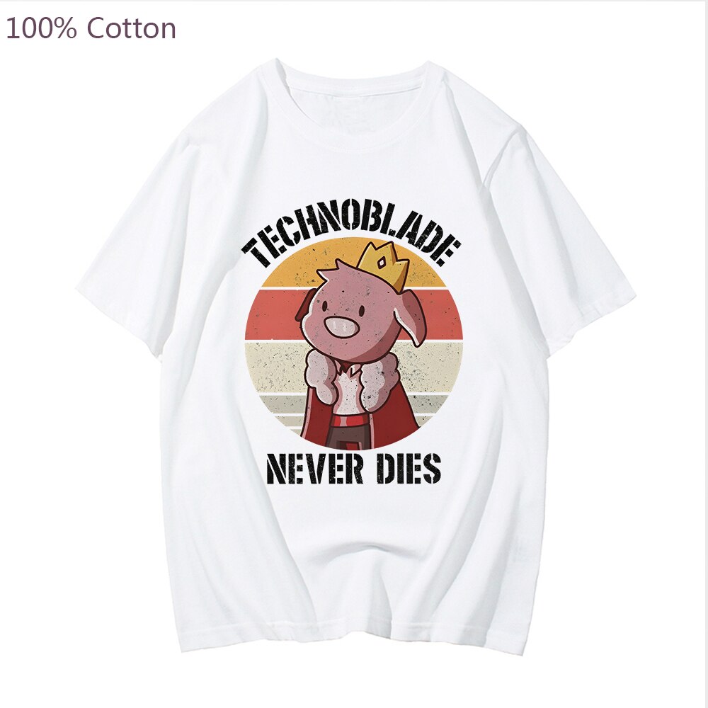 Technoblade Never Dies Tshirt Hot Game Dream Smp Graphic Tshirt Menwomen T