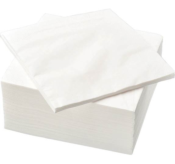 FANTASTISK Paper napkin, white, 40x40 cm/100 pieces