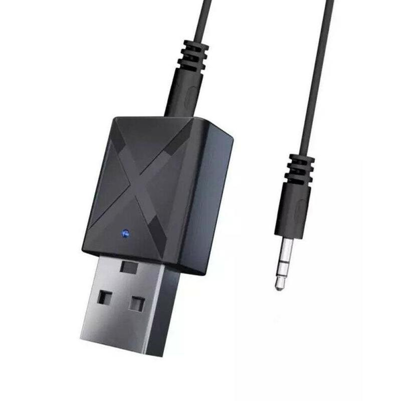 Bộ thu phát usb bluetooth 5.0 2 trong 1 bộ chuyển đổi không aux bộ thanh dongle cắm giắc 3.5mm thu nhạc rca âm hơi pc stereo âm cho dây, với thanh xe loa bluetooth d8b4