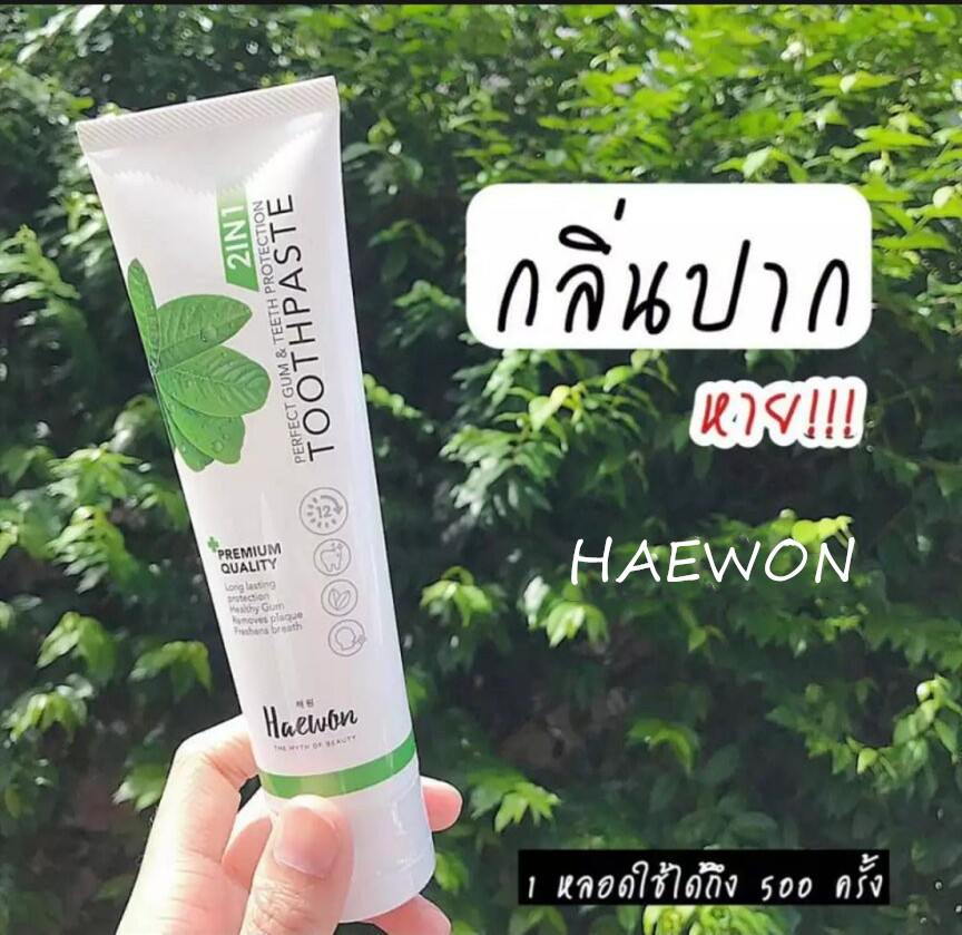 ยาสีฟันแฮวอน [ เซ็ต 2 หลอด ] HAEWON TOOTHPASTE PERFECT GUM & TEETH