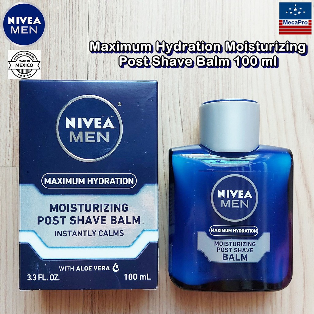 Nivea® Maximum Hydration Moisturizing Post Shave Balm 100 ml นีเวีย สำหรับผู้ชาย ผลิตภัณฑ์บำรุงผิวหน้า หลังการโกนหนวด