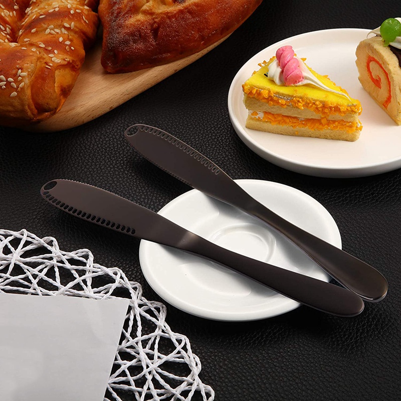 2 Pcs Butter Knife Peanut Butter Knife, Stainless Steel Butter Grater