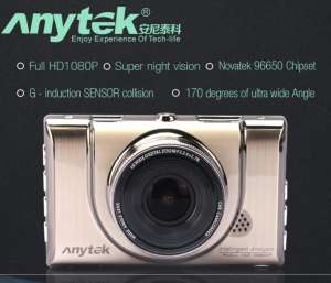 Anytek A100+ DVR กล้องติดรถยนต์ Full HD HDR G-sensor เมนูไทย