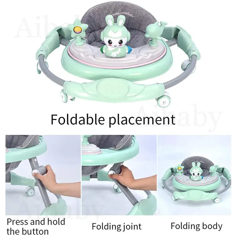 ภาพสินค้าAibaby รถหัดเดินเด็ก รถหัดเดิน รถหัดเดินวงกลม รถนั่งเด็กเล็ก รถกลมหัดเดิน รถวงกลมเด็ก รถเข็นเด็กอ่อน รถกลมเด็ก 6-12 เดือน Baby Walker มีเพลงมีไฟ จากร้าน Aibaby บน Lazada ภาพที่ 5