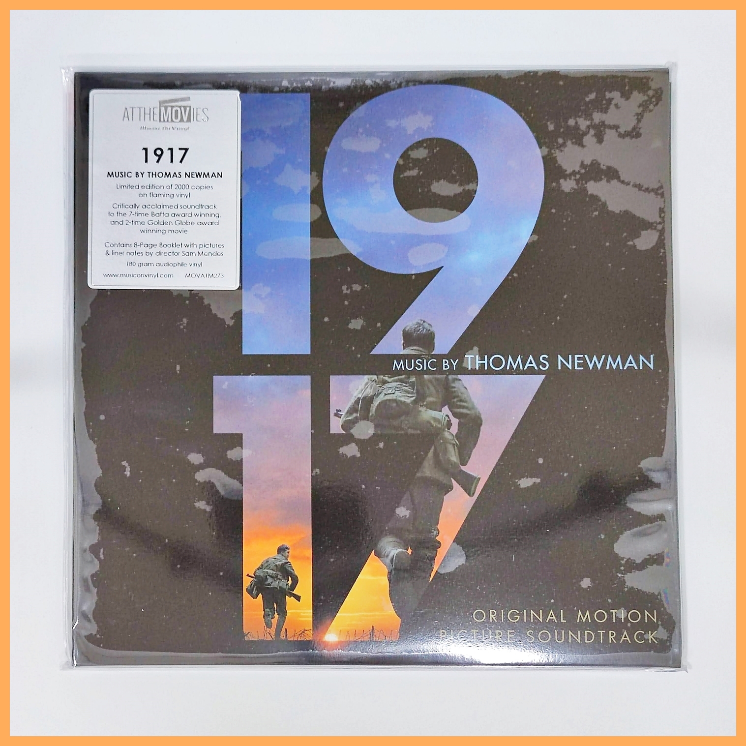 แผ่นเสียง 1917 - OST (Thomas Newman) - (Limited Edition Flaming Orange Vinyl) (แผ่นใหม่ มือหนึ่ง)