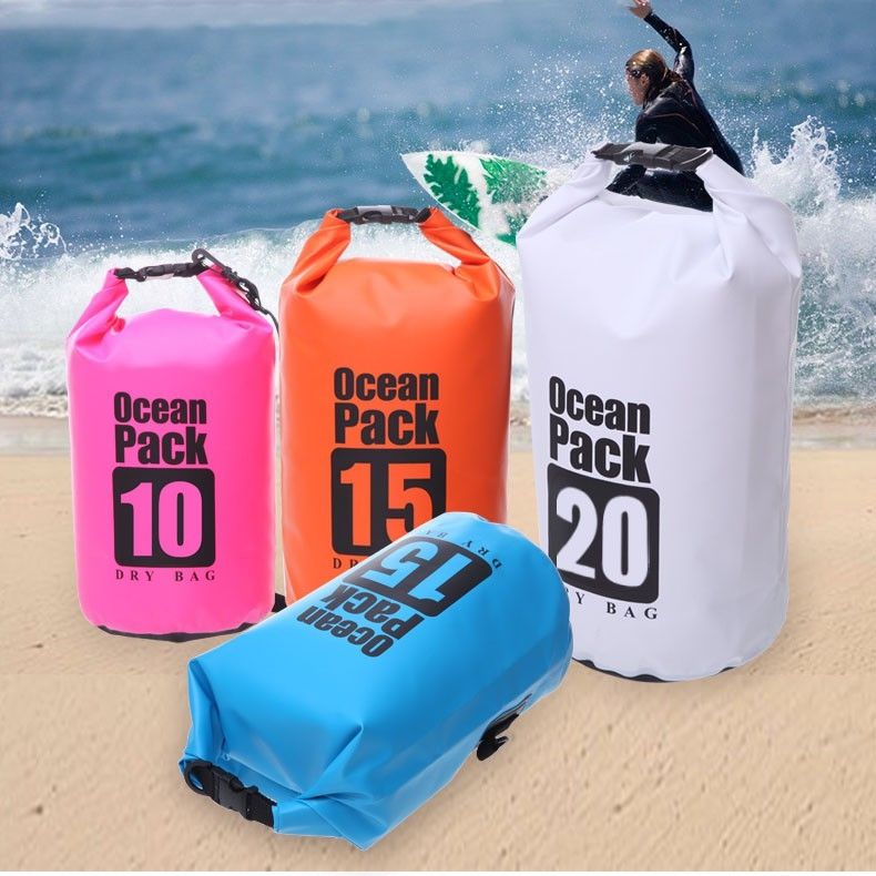 กระเป๋ากันน้ำ ถุงกันน้ำ Waterproof Bag 5ลิตร 10ลิตร 15ลิตร 20ลิตร