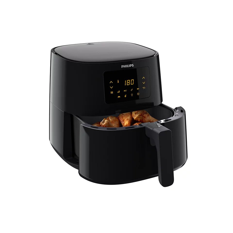 PHILIPS Air Fryer หม้อทอดอากาศ หม้อทอดไร้น้ำมัน ดิจิตอล ขนาด XL ความจุ 6.2 ลิตร HD9270/91 -  Rapid Air, Digital, NutriU app