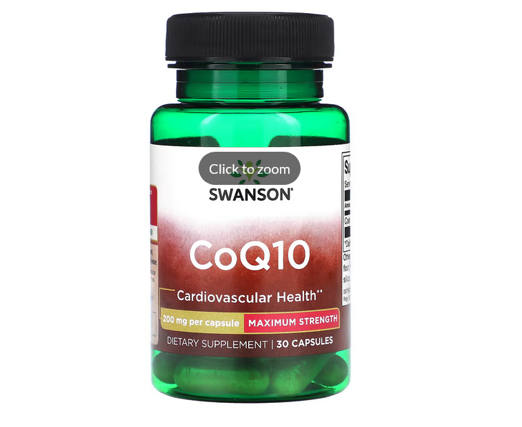 Swanson, CoQ10, Maximum Strength, 200 Mg, 30 Capsules | Lazada.co.th