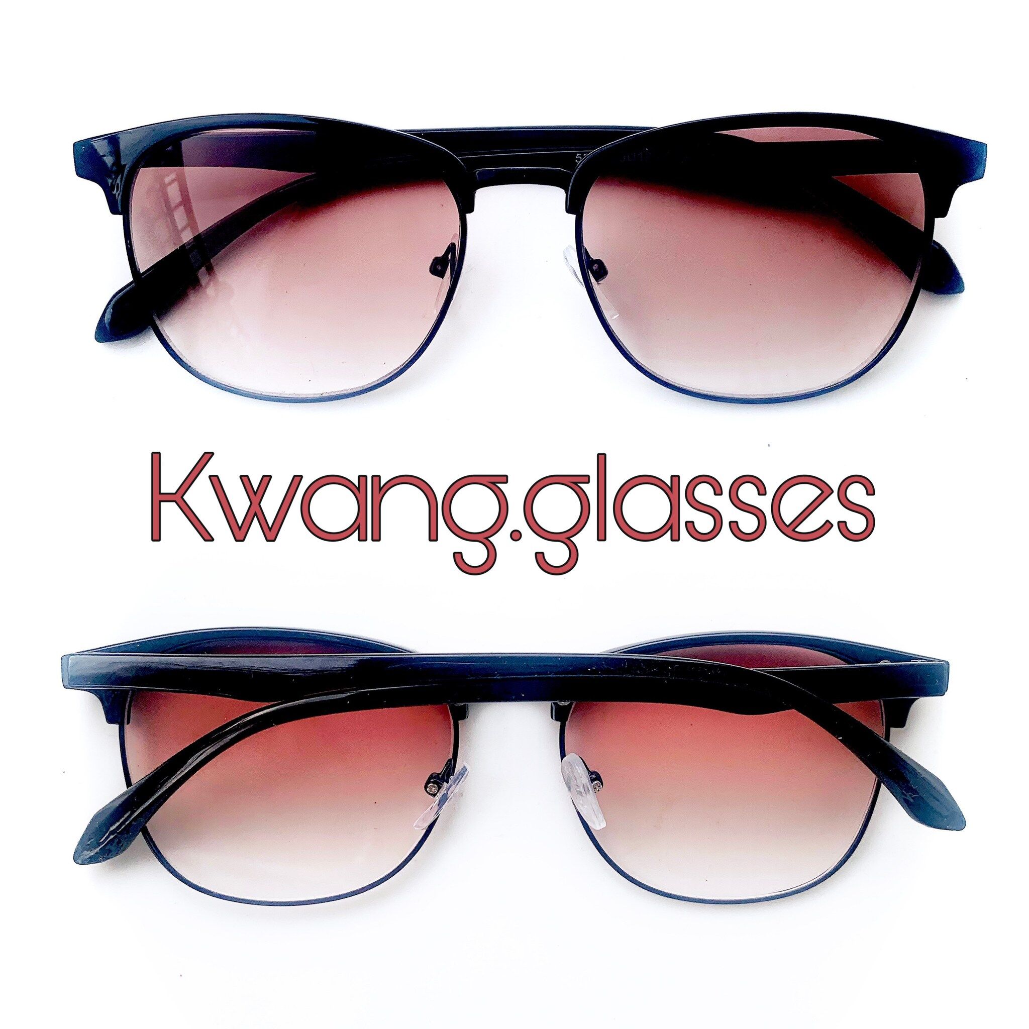 แว่นสายตายาว เลนส์สายตากันแดด Black Pantos two tone มีตั้งแต่เลนส์ 50 ถึง 400 กดเลือกเลนส์ที่ตัวเลือกสินค้า แว่นตาสายตายาว กดติดตาม แว่นตา Kwang.glasses