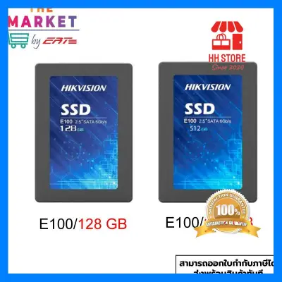 cool สุดๆ HDD SSD Hikvision 128GB E100 SSD 2.5" SATA 3.0 (6Gb/s) (HS-SSD-E100/128GB/512GB) รับประกัน 3 ปี Free Shipping