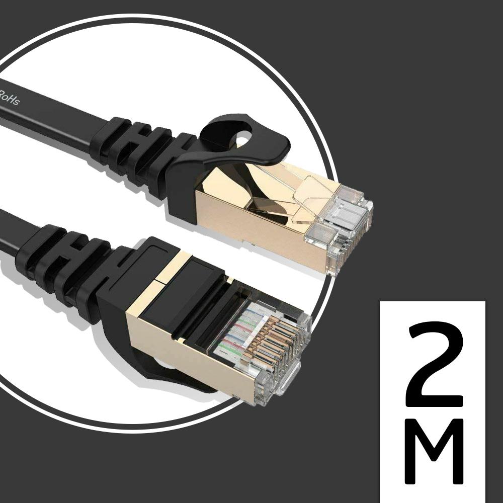 สายแลนสำเร็จรูปพร้อมใช้งาน Cat7 RJ45 Ethernet Network Cable Cat7 Lead 10Gbp 600Mhz LAN UTP Patch Gold plated  ยาว 2เมตร 5เมตร 10เมตร 15เมตร 20เมตร 30เมตร