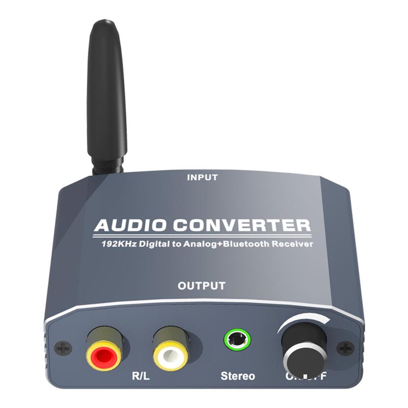 อุปกรณ์รับสัญญาณบลูทูธ Digital To Analog Audio Converter with Bluetooth Receiver Wireless Audio Receiver บลูทูธ 5.0 for phone tablet PC ส่งสัญญาณไกล 20 เมตร