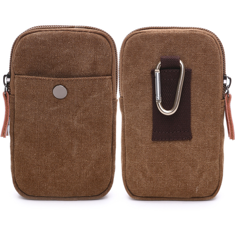 HINS กระเป๋าใส่เหรียญ กระเป๋าใส่โทรศัพท์ กระเป๋าแคนวาส กระเป๋าคล้องเข็มขัด กระเป๋าใส่ของใช้ขนาดเล็ก Coin Bag Phone Bag Accessories Mini Waist Bag รุ่น 8697