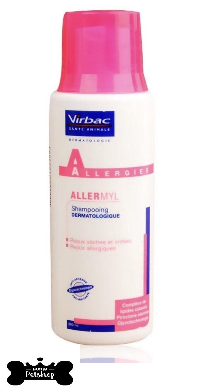 ซื้อที่ไหน Virbac allermyl shampoo แชมพู สุนัข แมว แก้คัน บำรุงผิวหนัง