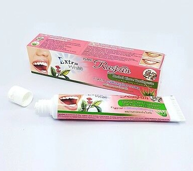 ยาสีฟัน ราสยาน Rasyan ยาสีฟันสมุนไพร กานพลู ผสมว่านหางจระเข้ & ใบฝรั่ง ขนาด 100 กรัม