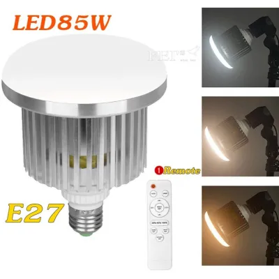 E27 85W 3200K-5500K Bi-Color Dimmable LED Energy Saving Light Bulb for Photo and Video Studio Lighting