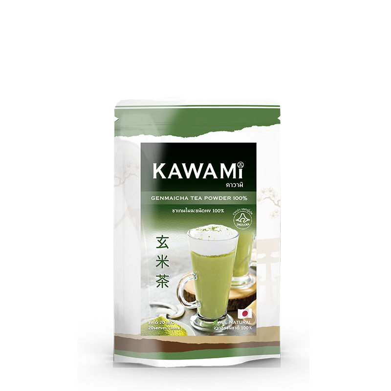 คาวามิเกนไมฉะ1000 กรัม Kawami Genmaicha Powder 1000 g รหัส 1074