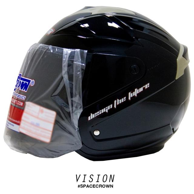 หมวกกันน็อค Spacecrown รุ่น vision โปรโมชั่น ราคาถูก