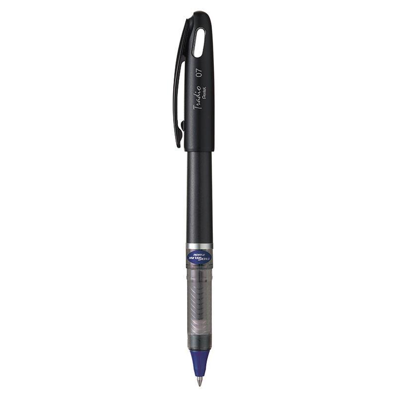 Electro48 เพนเทล ปากกาหมึกเจล รุ่น Energel Tradio BL117A-C ขนาด 0.7 มม. ด้ามสีดำ หมึกเจลสีน้ำเงิน