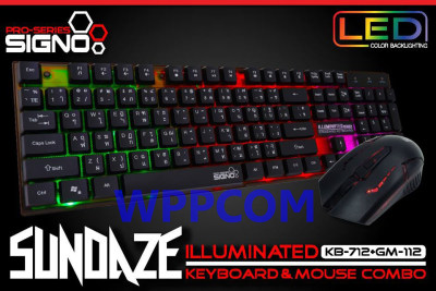 ดูภาพ SIGNO คีย์บอร์ดเกมมิ่ง เมาส์เกมมิ่ง Keyboard KB-712 GM-112 ปุ่ม Rubber Dome !!ประกันศูนย์ 1ปี เพิ่มเติม SIGNO คีย์บอร์ดเกมมิ่ง เมาส์เกมมิ่ง Keyboard KB-712 GM-112 ปุ่ม Rubber Dome !!ประกันศูนย์ 1ปี