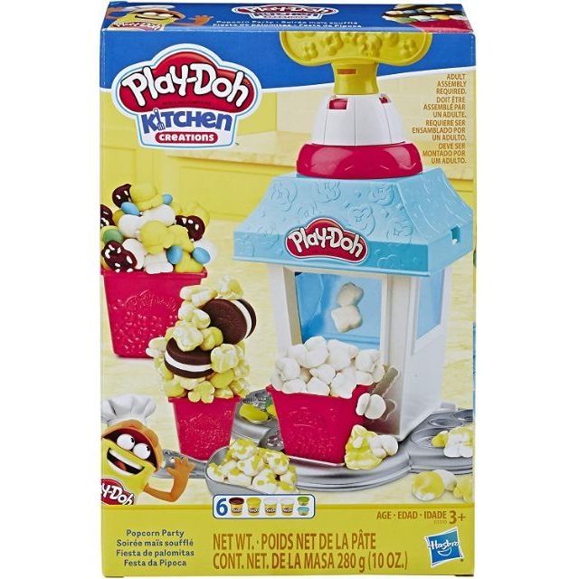 Play-Doh Popcorn Party ชุดแป้งโดว์ ป๊อนคอร์น ปาร์ตี้ แป้งโดว์ ดินน้ำมัน เพลย์โดว์