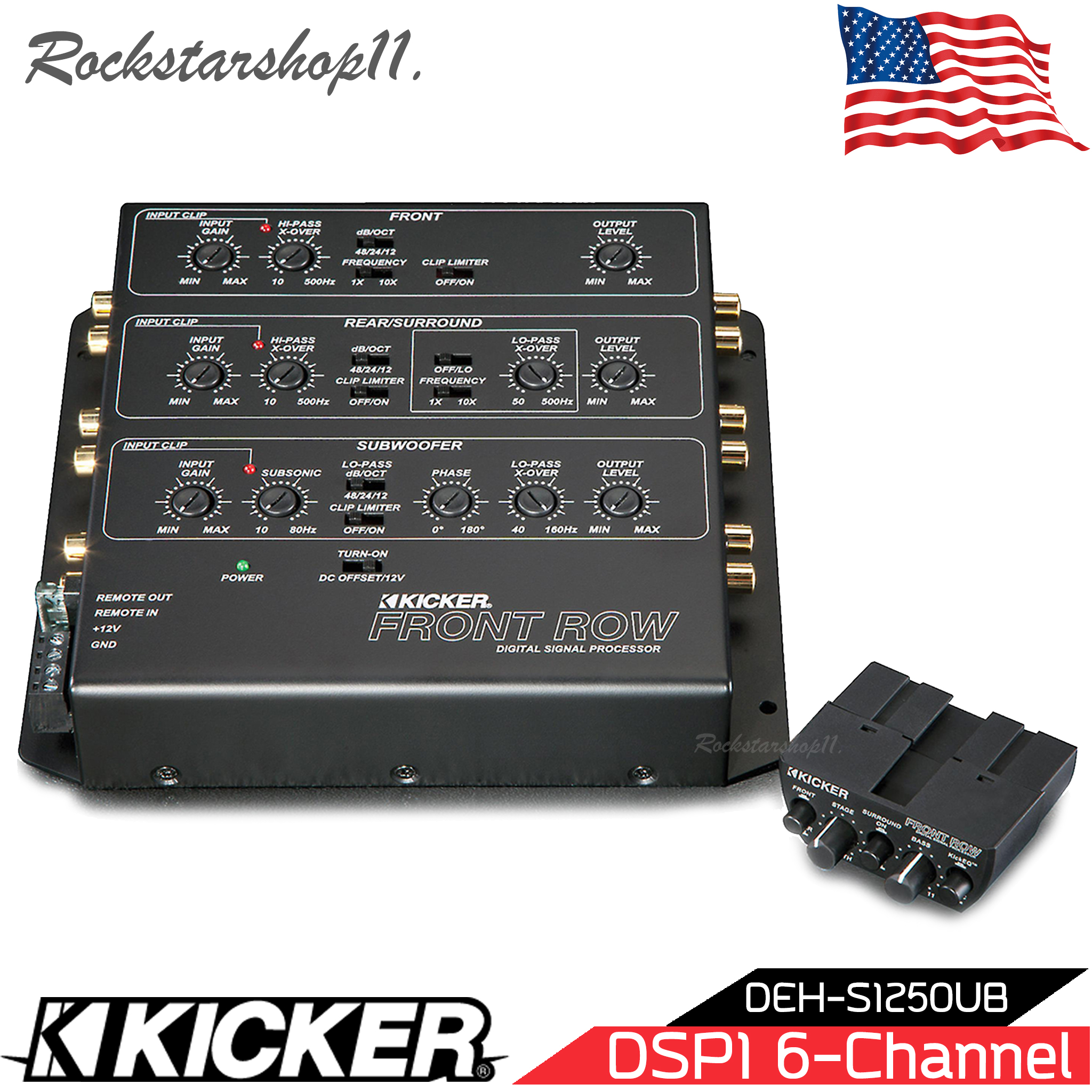 KICKER 12ZXDSP1 ชุดปรับแต่งเสียงคุณภาพดี 6ชาแนลตัวท้อป สำหรับเครื่องเสียงรถยนต์ ผลิตภัณฑ์ของแท้ ราคา 8,450 บาท*ส่งฟรี