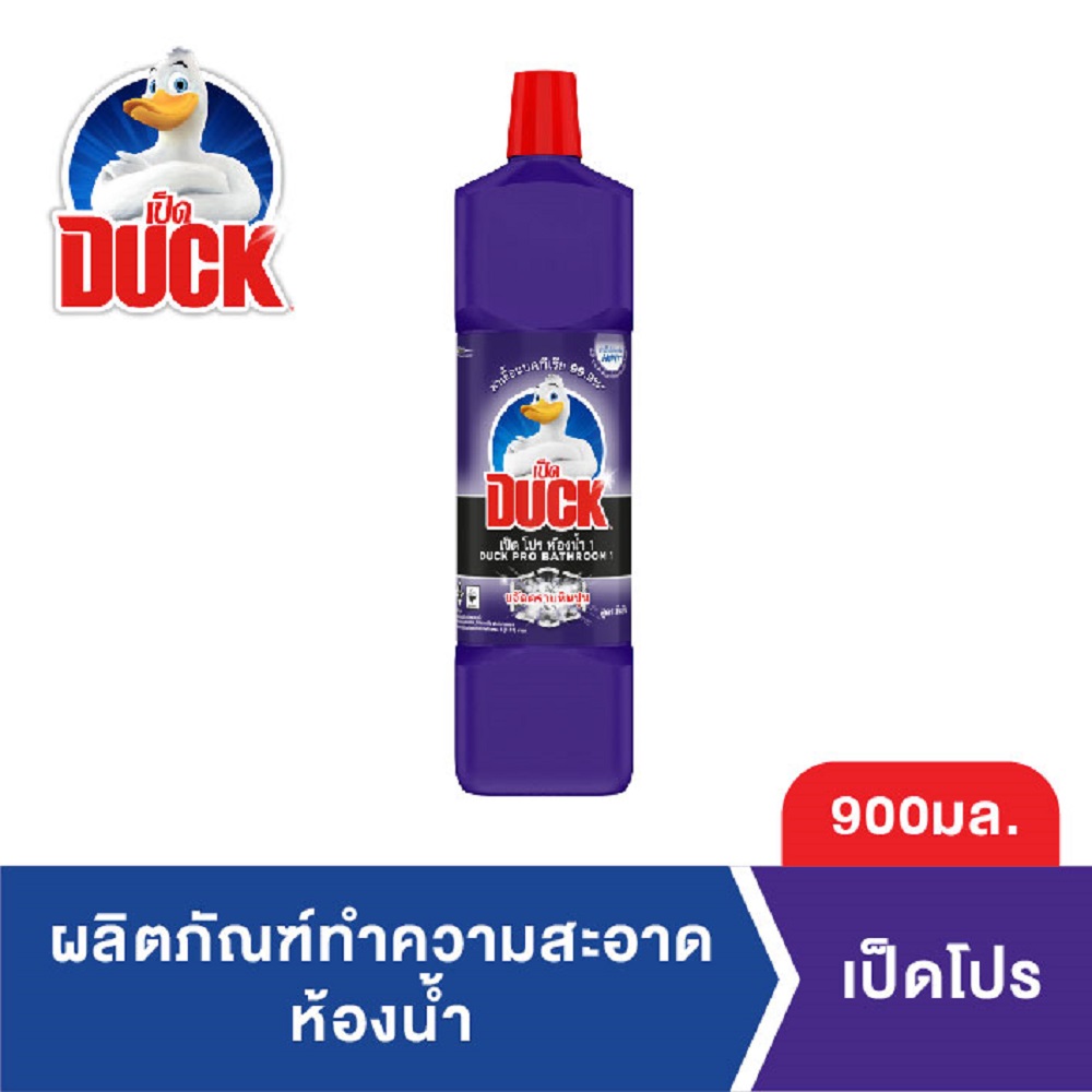 เป็ดโปร น้ำยาล้างห้องน้ำ 900 มล. Duck Pro Bathroom Cleaner 900ml