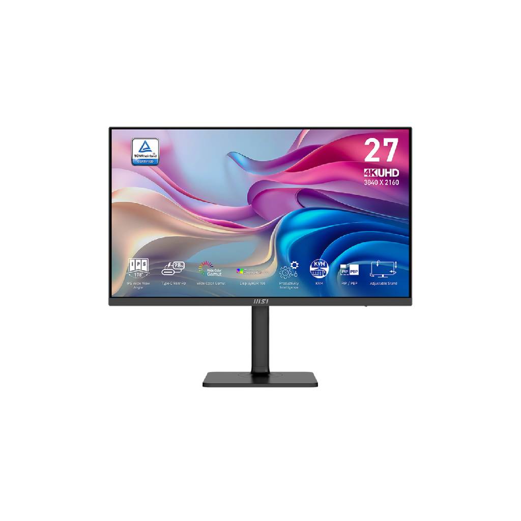 MSI Monitor MODERN MD272UPHG | 27" | UHD | IPS | 4ms | 180Hz (จอคอมพิวเตอร์) [Pre-Order จัดส่งภายใน7-15วัน] ราคา 12,156 บาท*ส่งฟรี