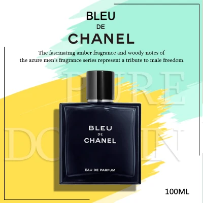 Pure-Domain-100% แท้ ️Chanel Bleu de Chanel EDP 100ML น้ำหอมผู้ชาย กลิ่นหอมติดทนนาน/น้ำหอมผู้ชาย น้ำหอมชาแนล Bleu De Chanel EDP【แท้100%】