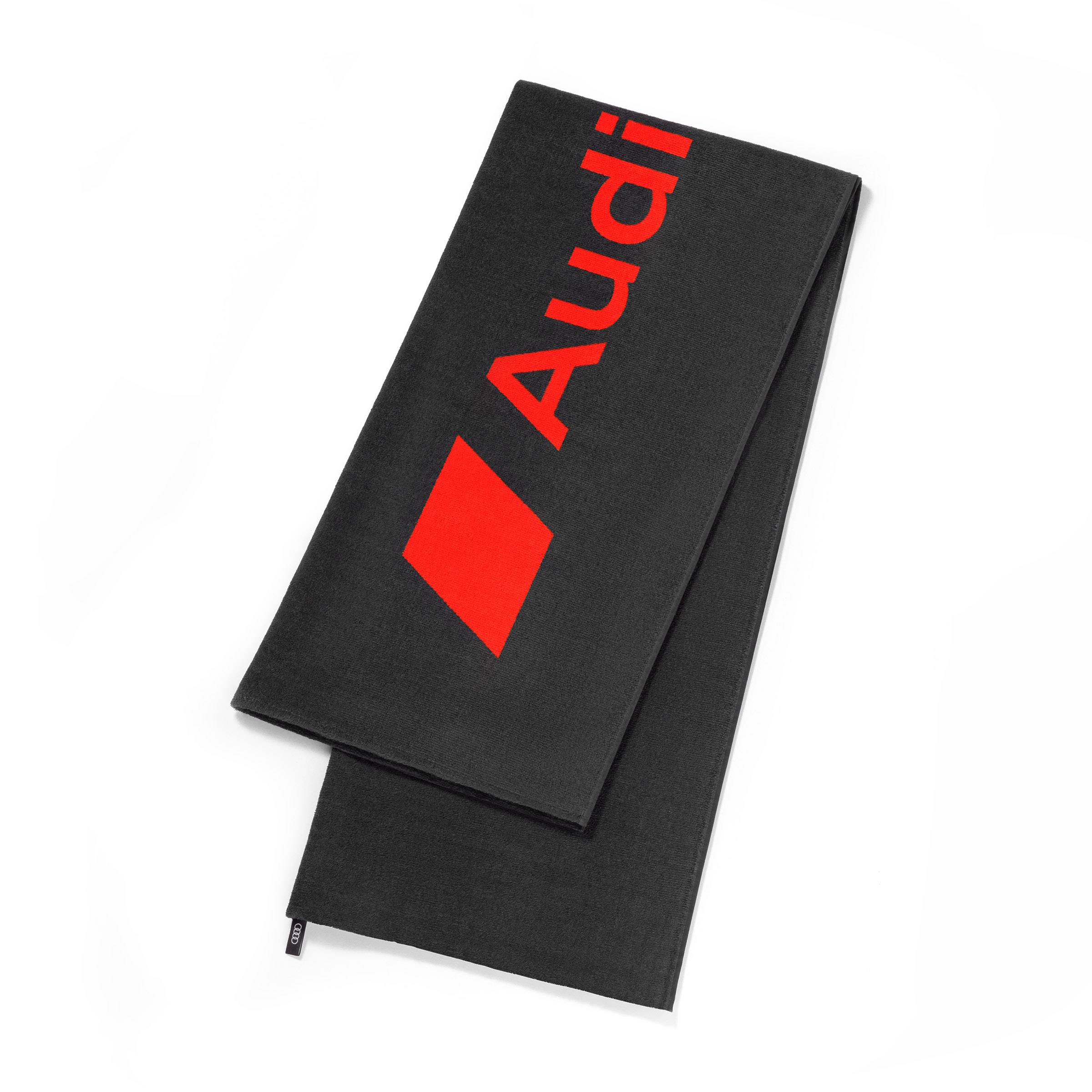 ผ้าขนหนู Audi Sport beach towel, dark grey/red